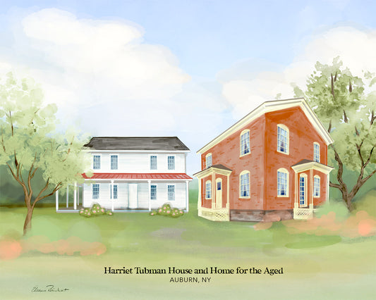 Harriet Tubman House and Home for the Aged,  Auburn, NY - Fine Art Print