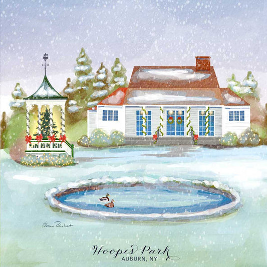 Hoopes Park Christmas, Auburn Framed Mini Print