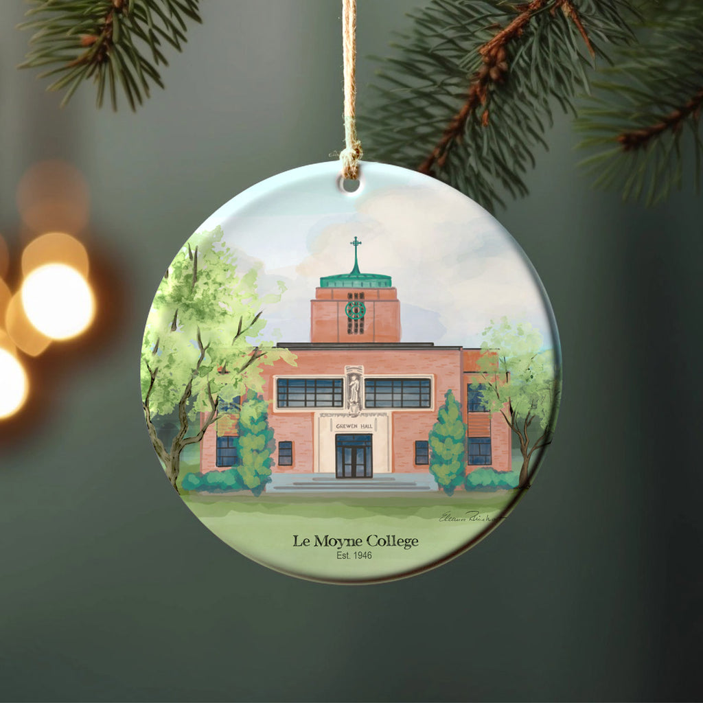 Le Moyne College, Syracuse NY Porcelain Ornament