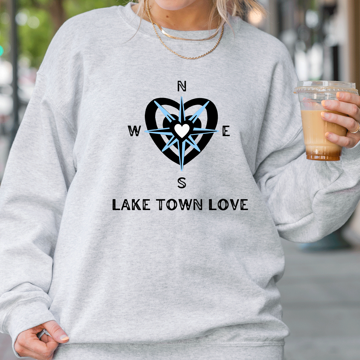 Lake Town Love - Unisex Crewneck Sweatshirt