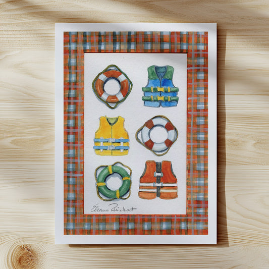 Ready to Launch (Life Jackets) — ART PRINT