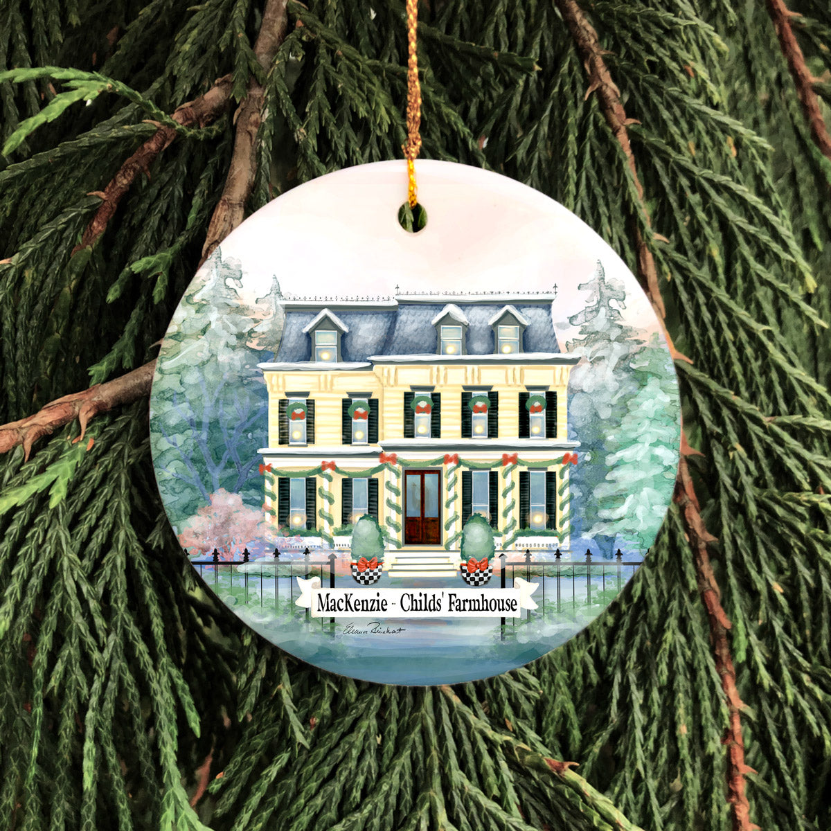 MCK Farmhouse Porcelain Ornament