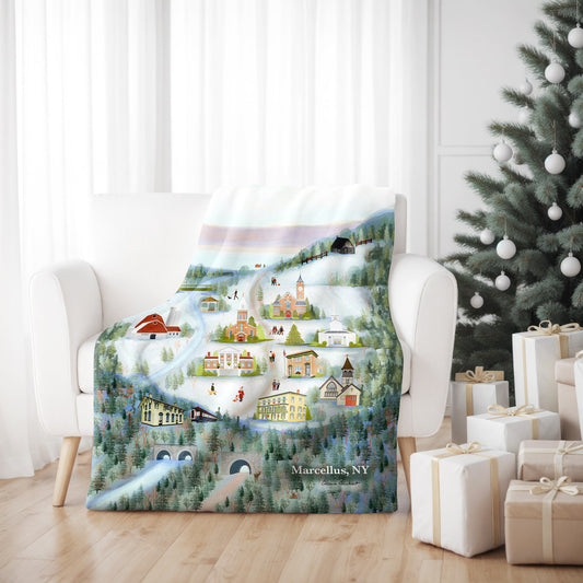 Marcellus Double Layer Fleece and Sherpa Blankets