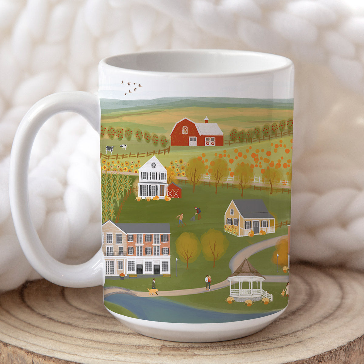 Autumn Home Town (Skaneateles Inspired) Mugs - SALE
