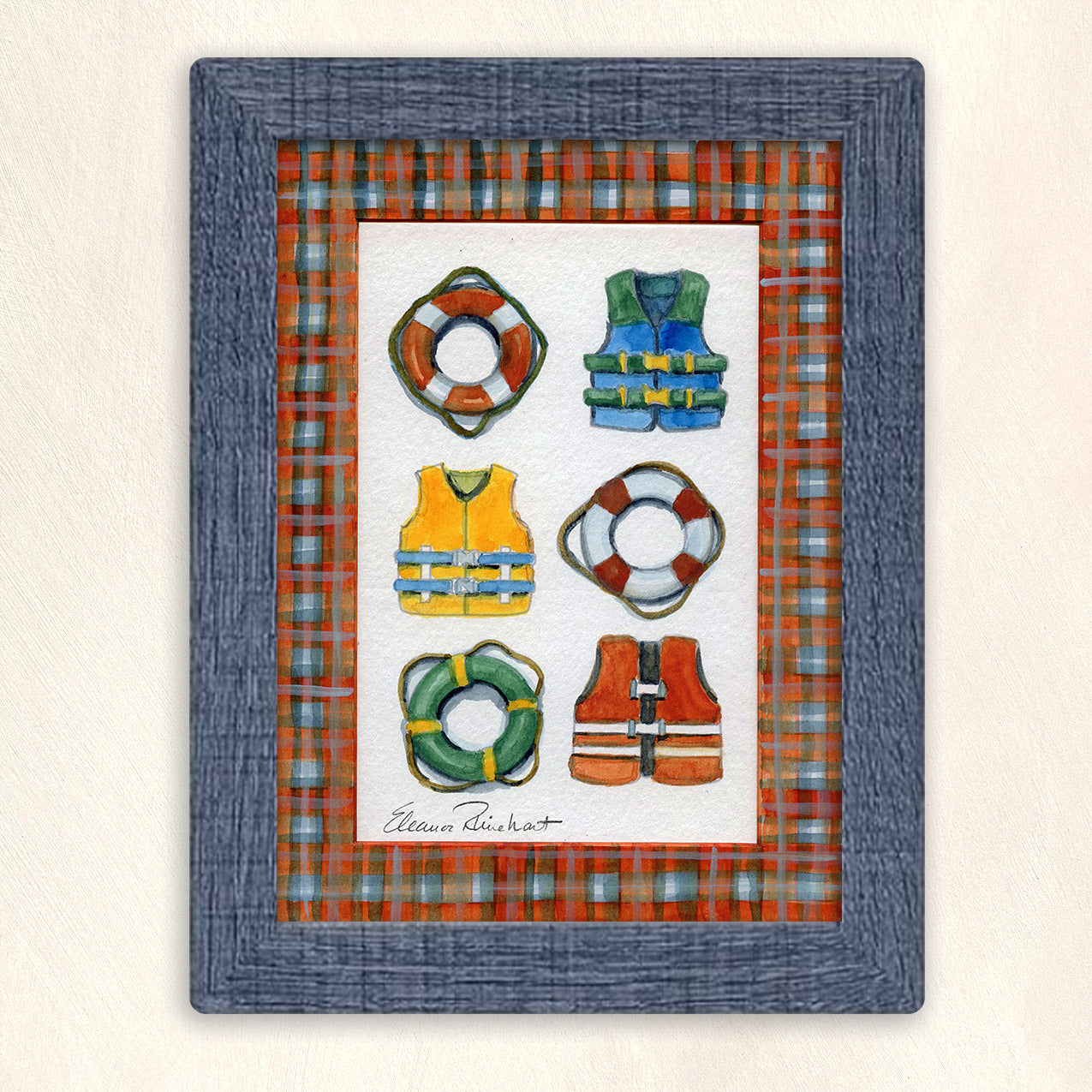 Ready to Launch (Life Jackets) — FRAMED ART PRINT MINI
