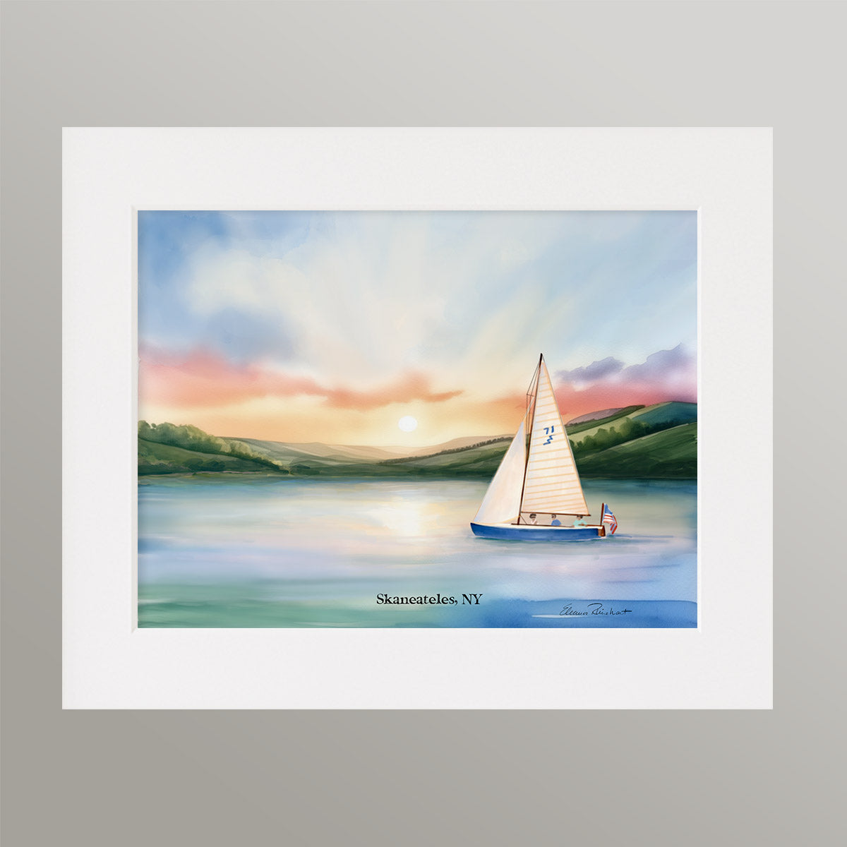 Skaneateles Lightning Sunrise Fine Art Print