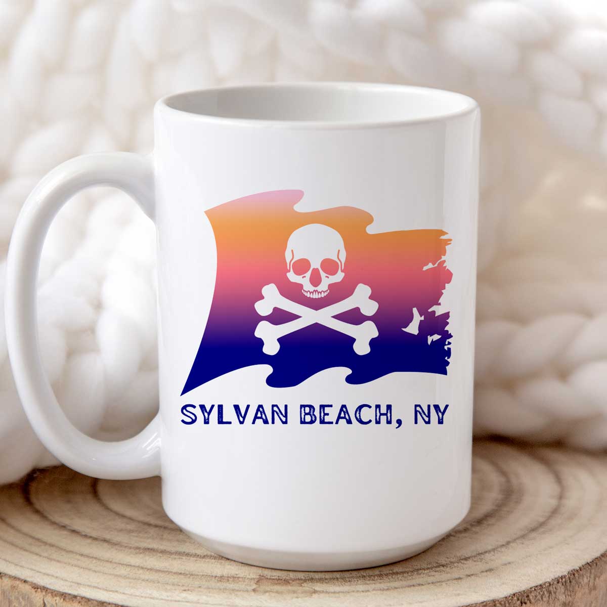 Sylvan Beach Pirate Flag Mug (15oz) - SALE