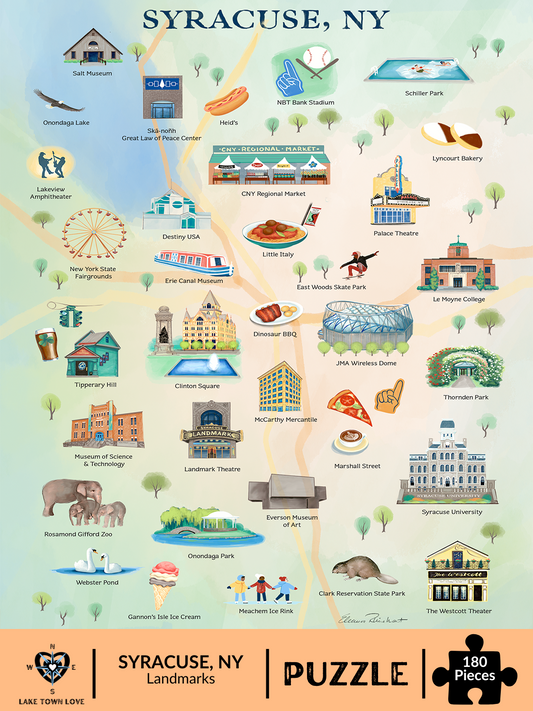 Syracuse NY Landmarks Jigsaw Puzzle