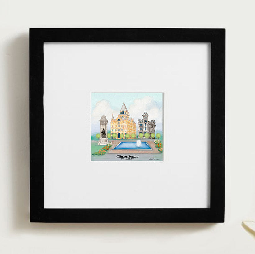 Clinton Square, Syracuse Framed Mini Print