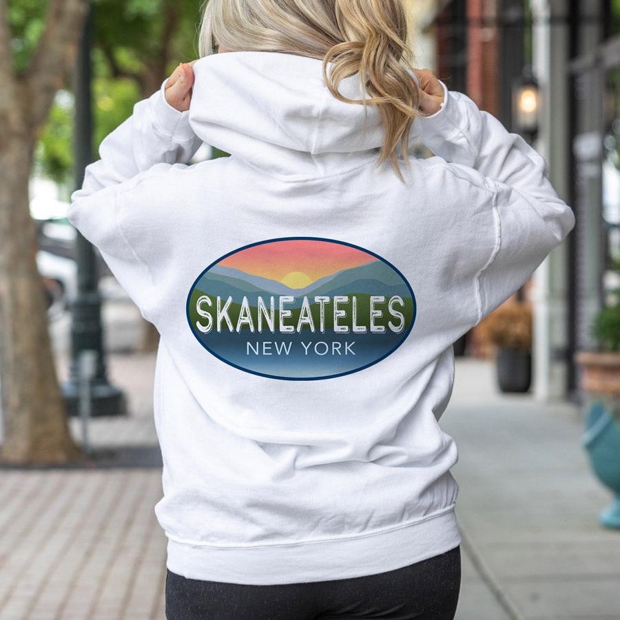 Cozy Skaneateles NY Unisex Sponge Fleece Pullover Hoodie