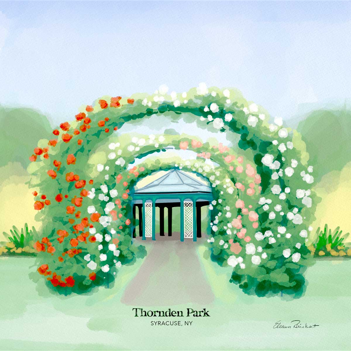 Thornden Park, Syracuse Framed Mini Print