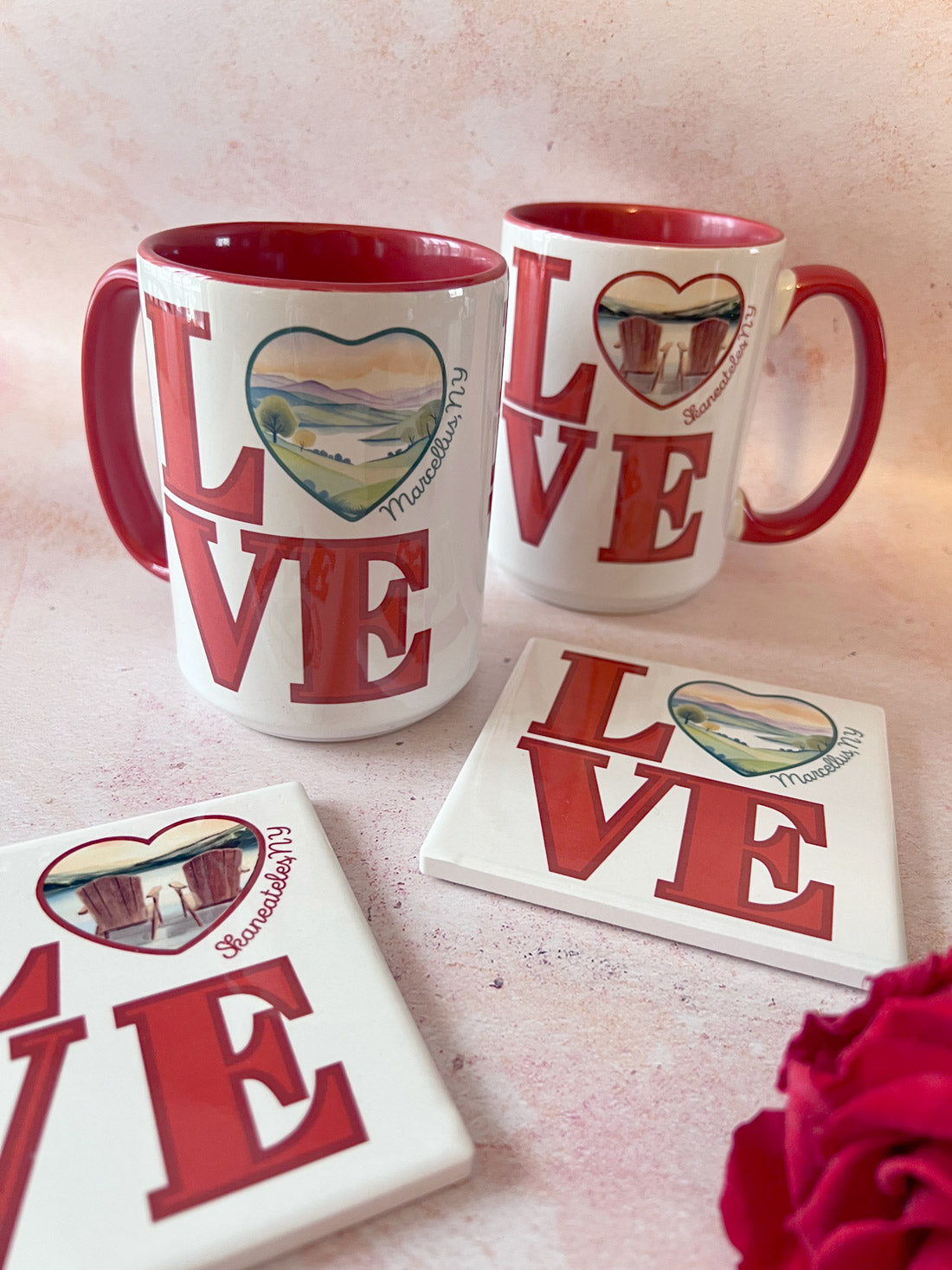 LOVE Mug and Coaster Set
