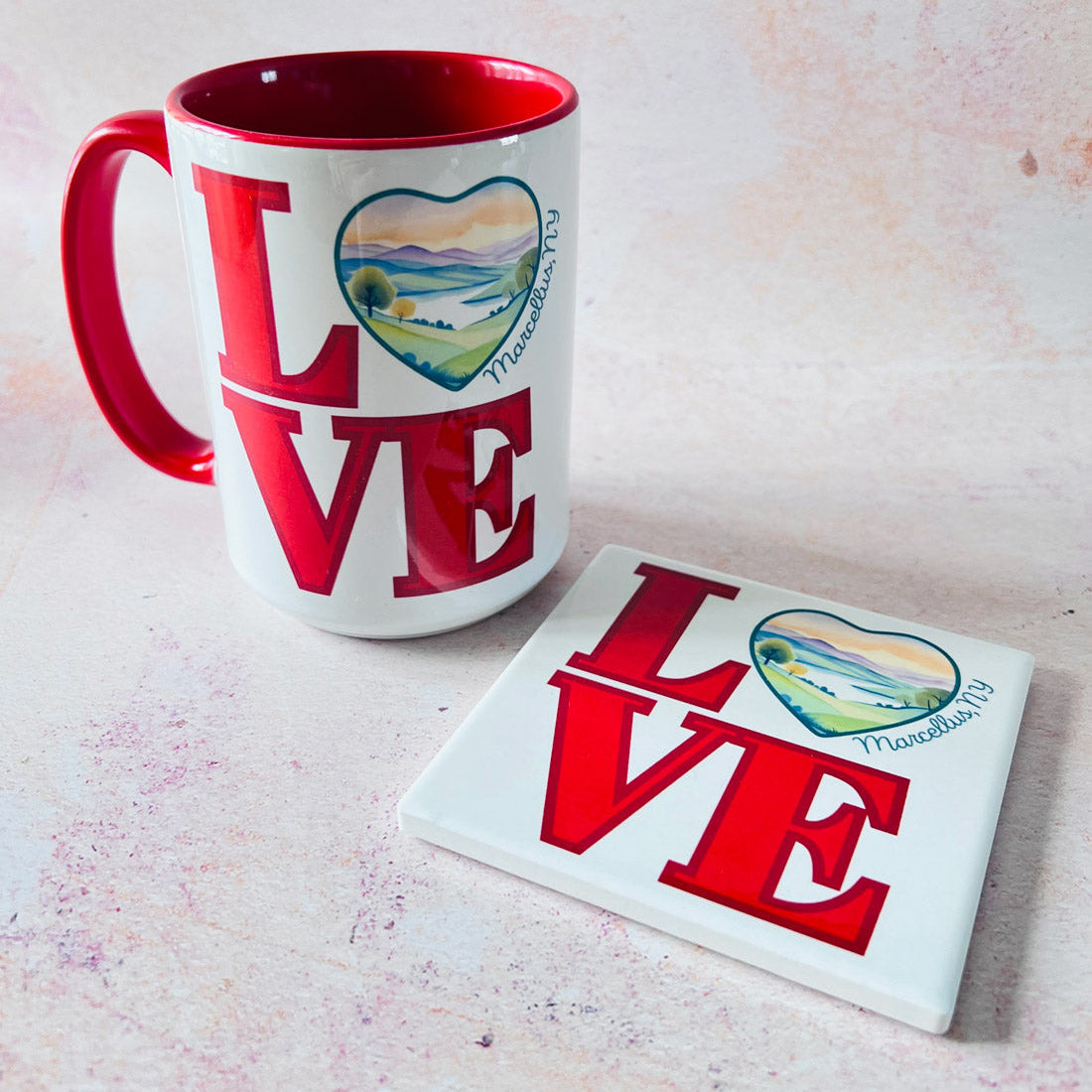 LOVE Mug and Coaster Set