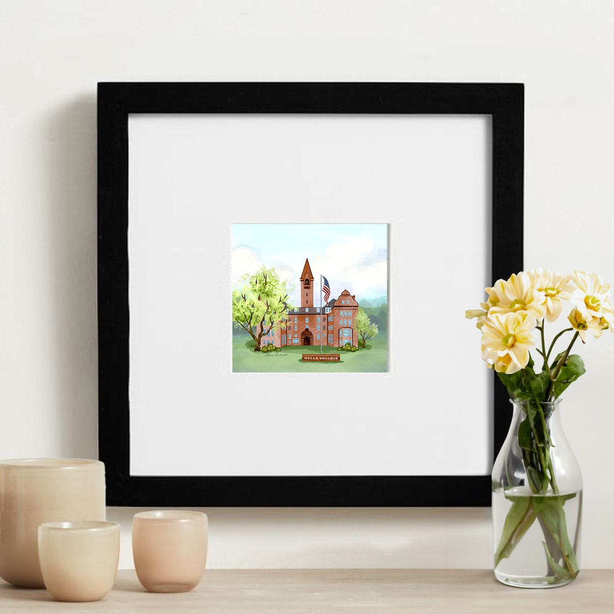 Wells College, Aurora NY Framed Mini