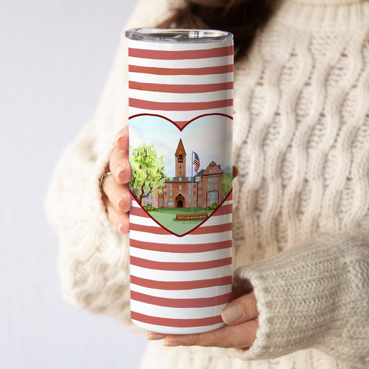 Wells College, Aurora NY Skinny Coffee Stainless Steel Tumbler - Sample Sale