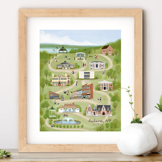 Auburn, NY Summer Fine Art Print