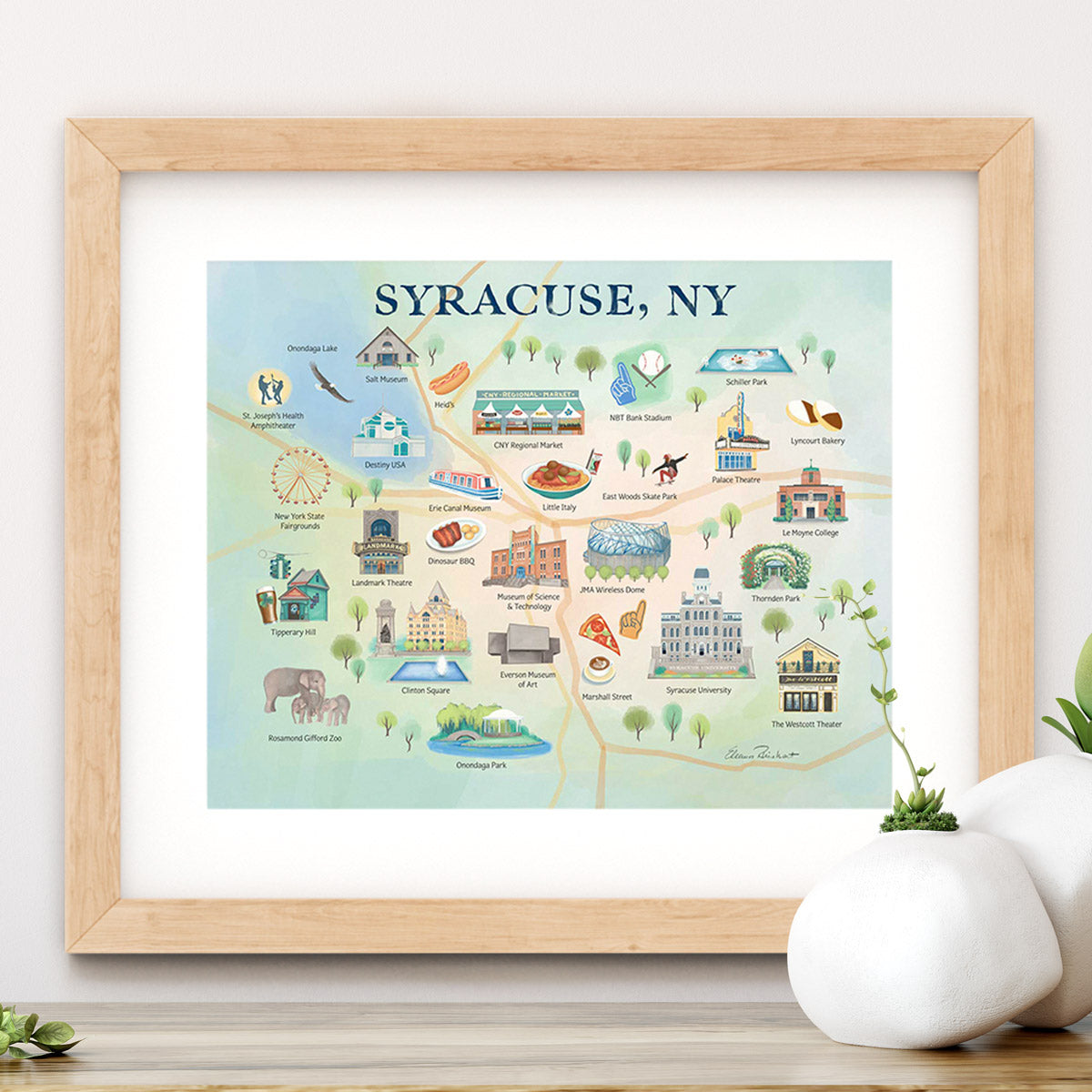 Syracuse, NY Summer Fine Art Print