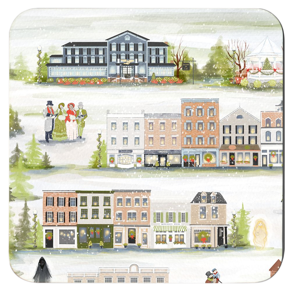 2021 Dickens Christmas, Skaneateles, NY Coaster Set