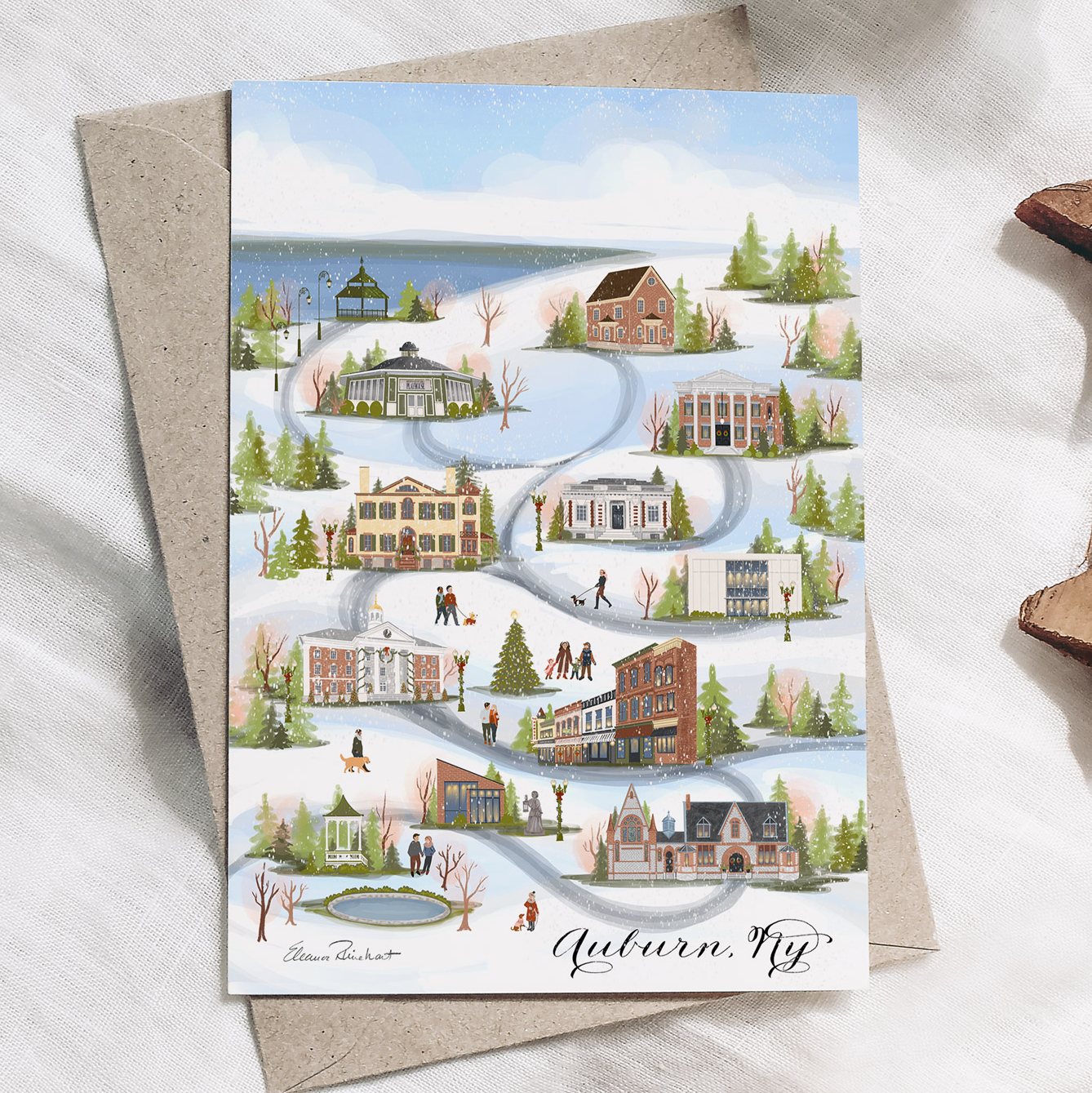 Auburn NY Christmas Folded Cards