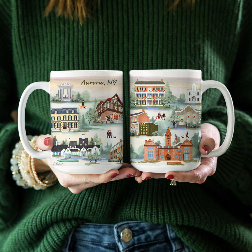 Aurora, NY  Christmas Mug (15oz)