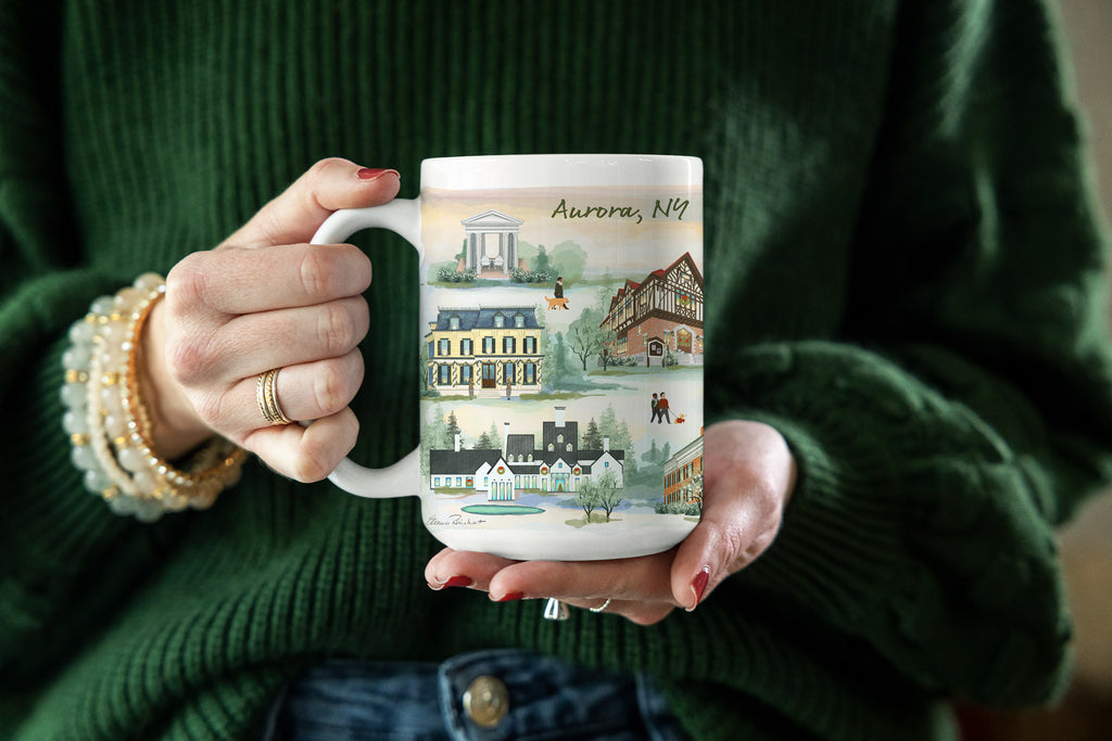 Aurora, NY  Christmas Mug (15oz)