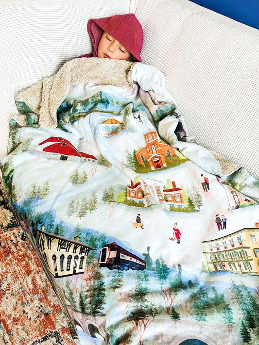 Marcellus Double Layer Fleece and Sherpa Blankets