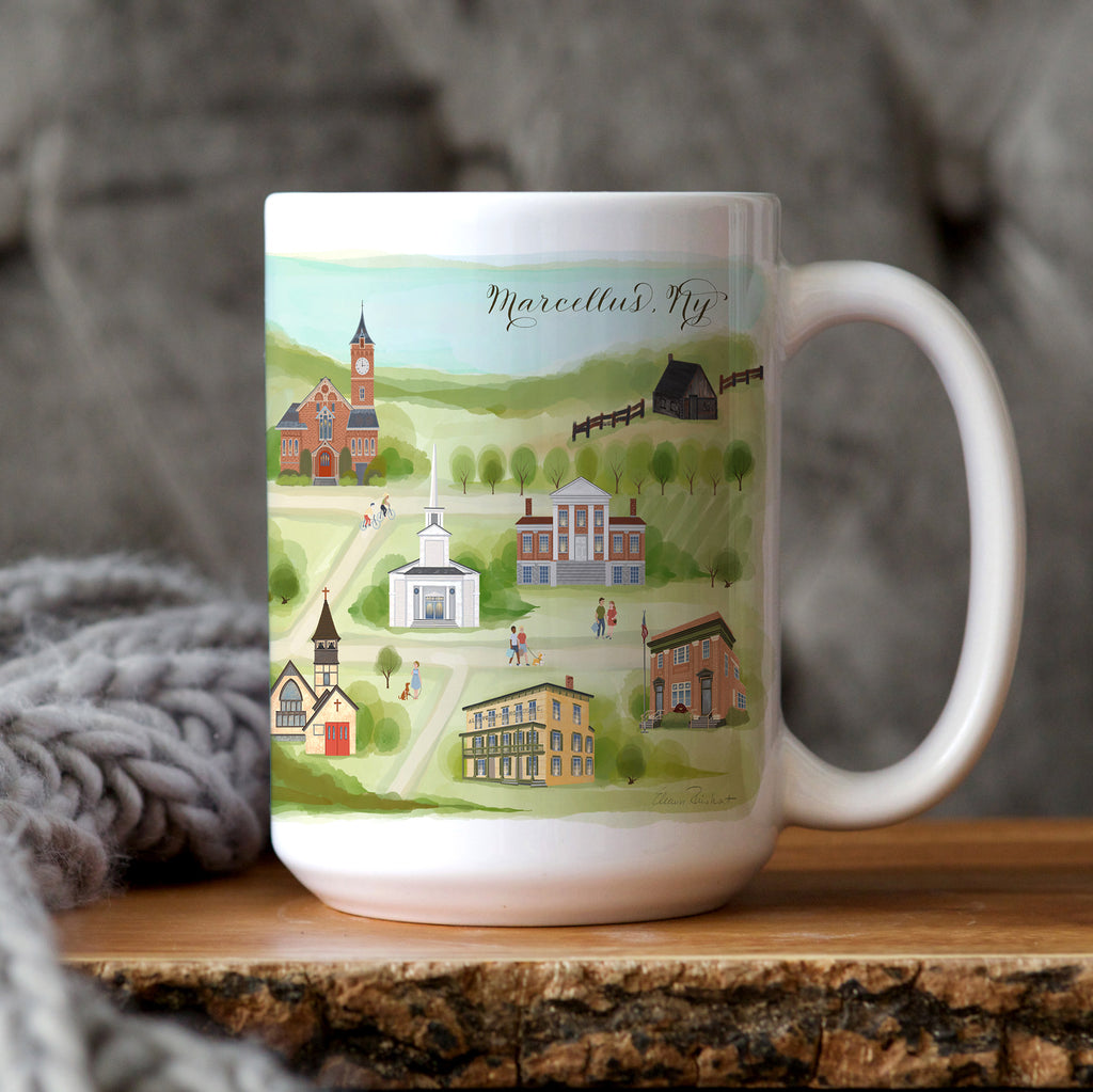 Marcellus, NY Summer Mug (15oz)