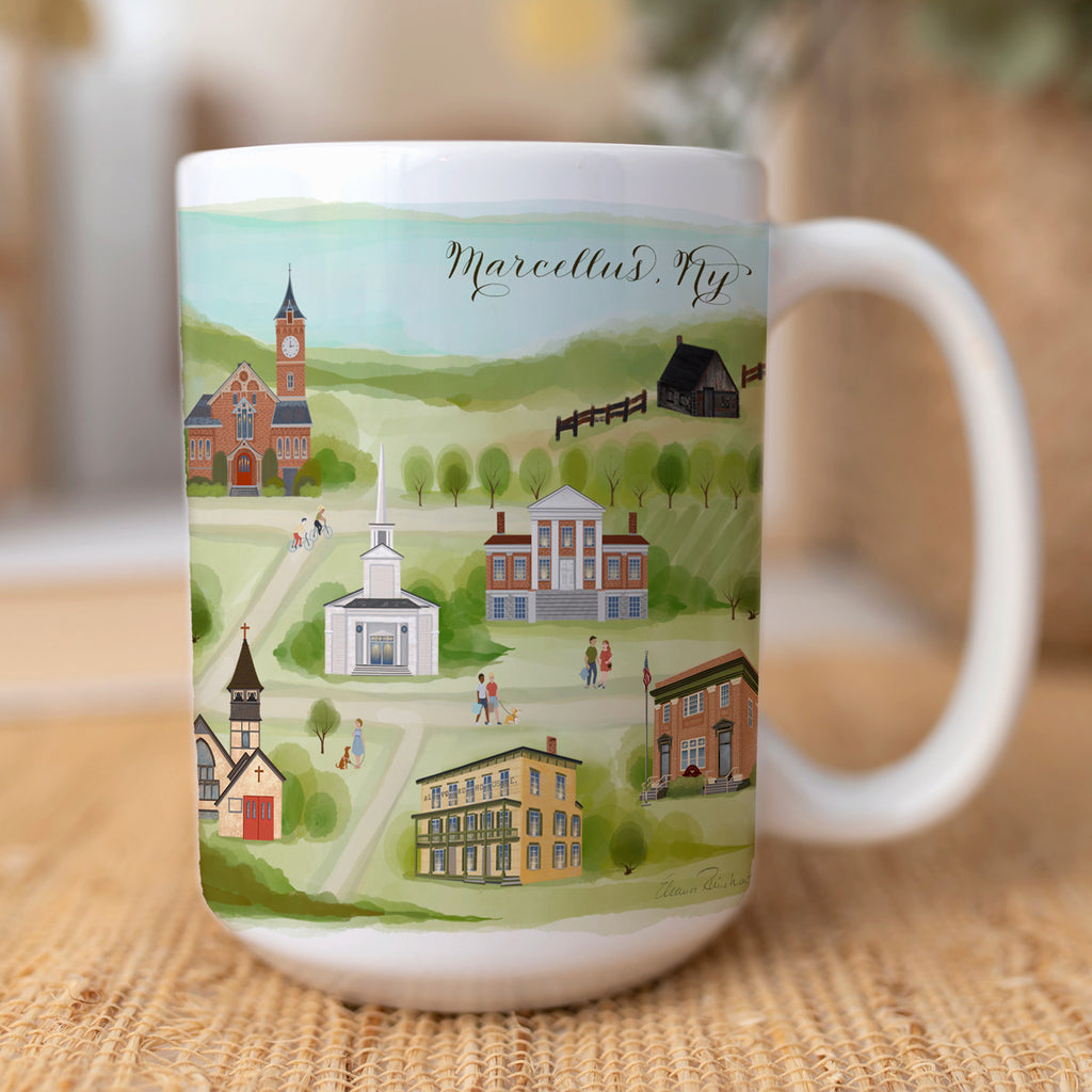 Marcellus, NY Summer Mug (15oz)