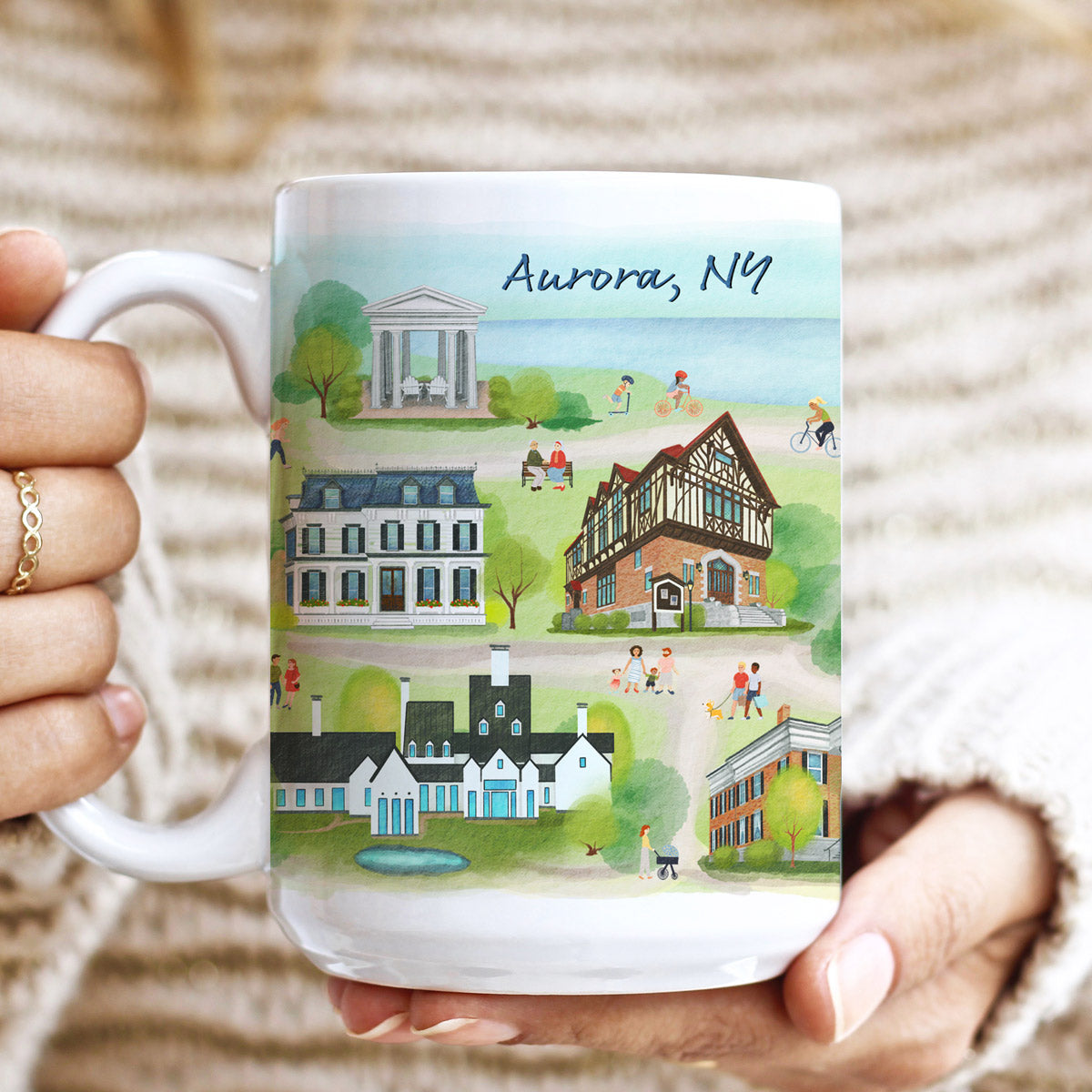Aurora, NY Summer Mug (15oz)