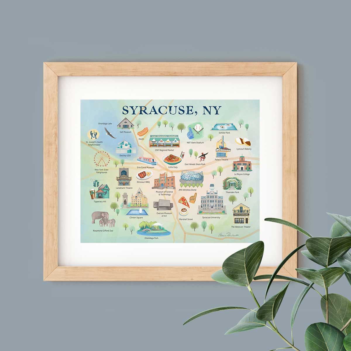 Syracuse, NY Summer Fine Art Print