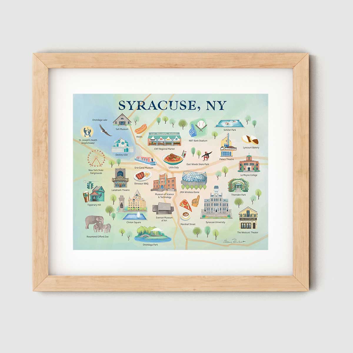 Syracuse, NY Summer Fine Art Print