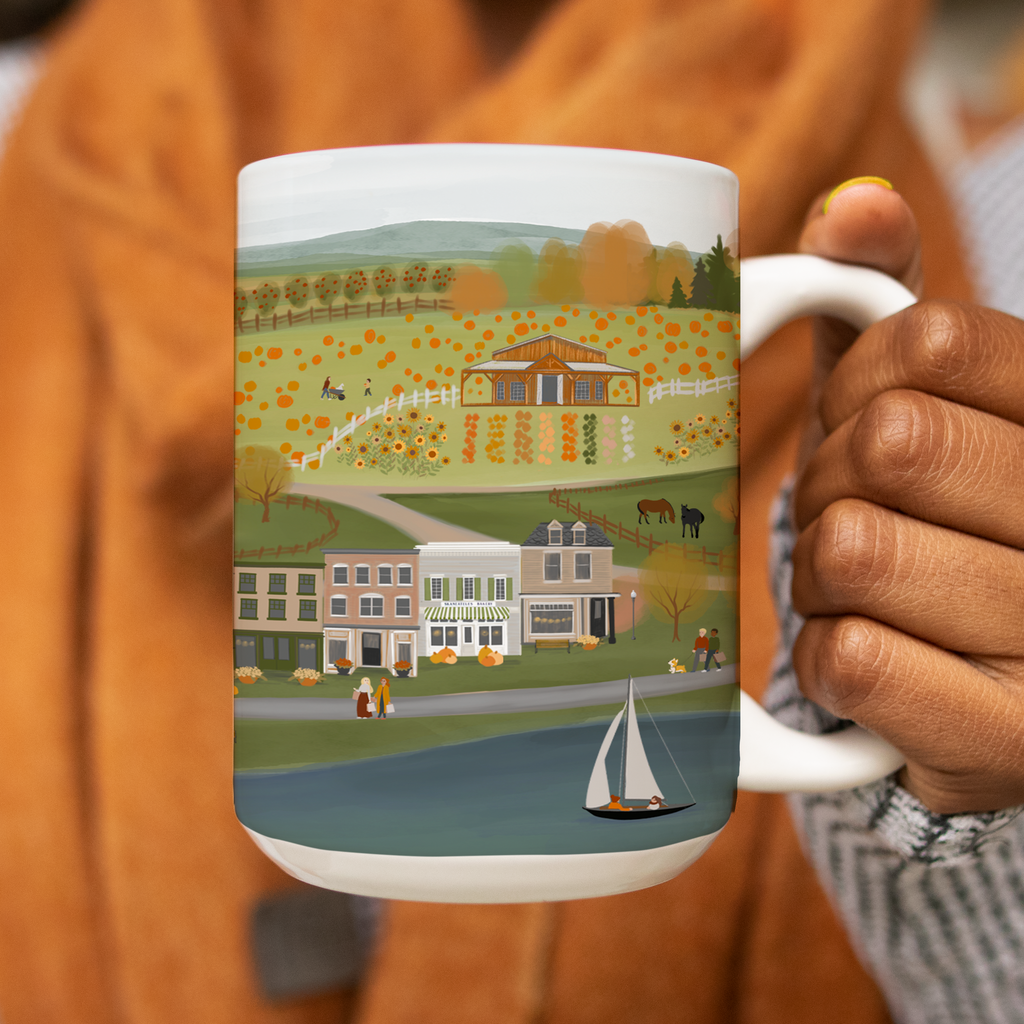 Autumn Home Town (Skaneateles Inspired) Mugs