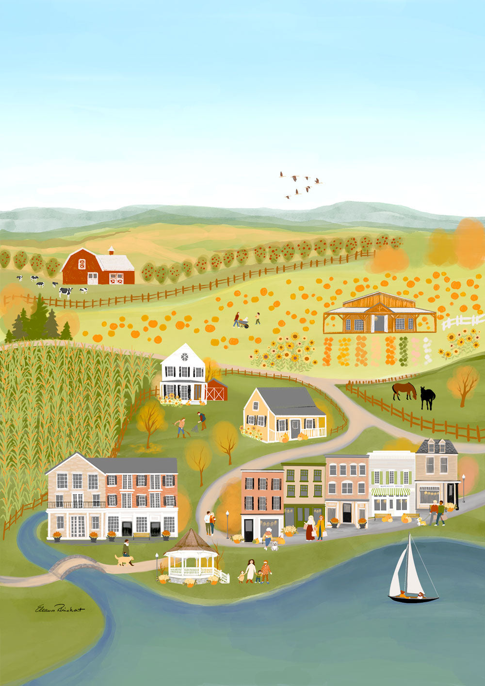 Skaneateles, Autumn Fine Art Print