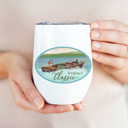 Classic Boat Skaneateles Wine Tumbler Stainless Steel - Sample Sale