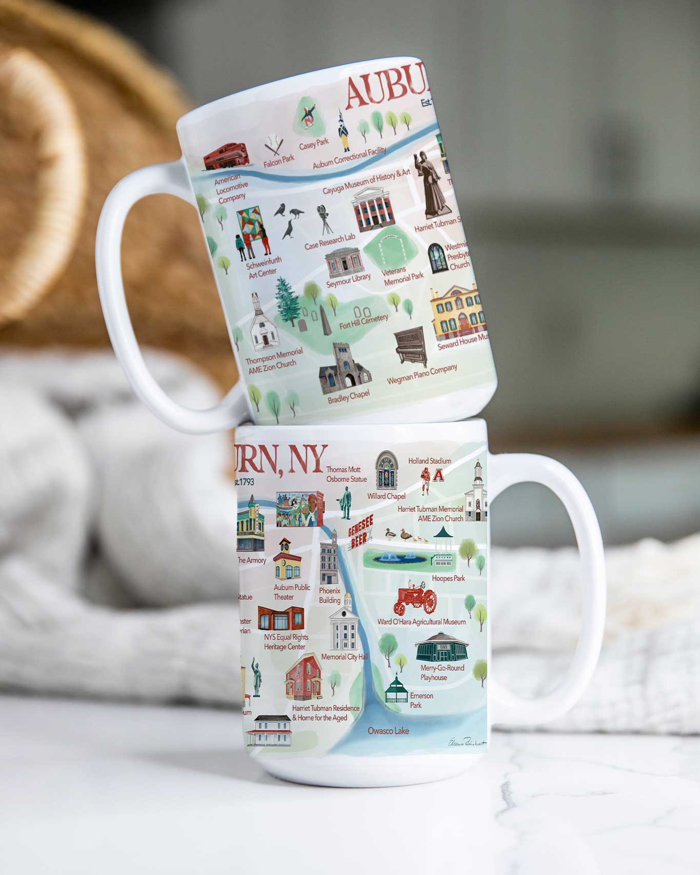 Auburn, NY Historical Landmarks Mug (15oz)