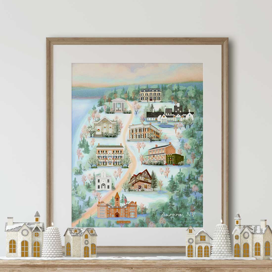 Aurora, NY Christmas Fine Art Print
