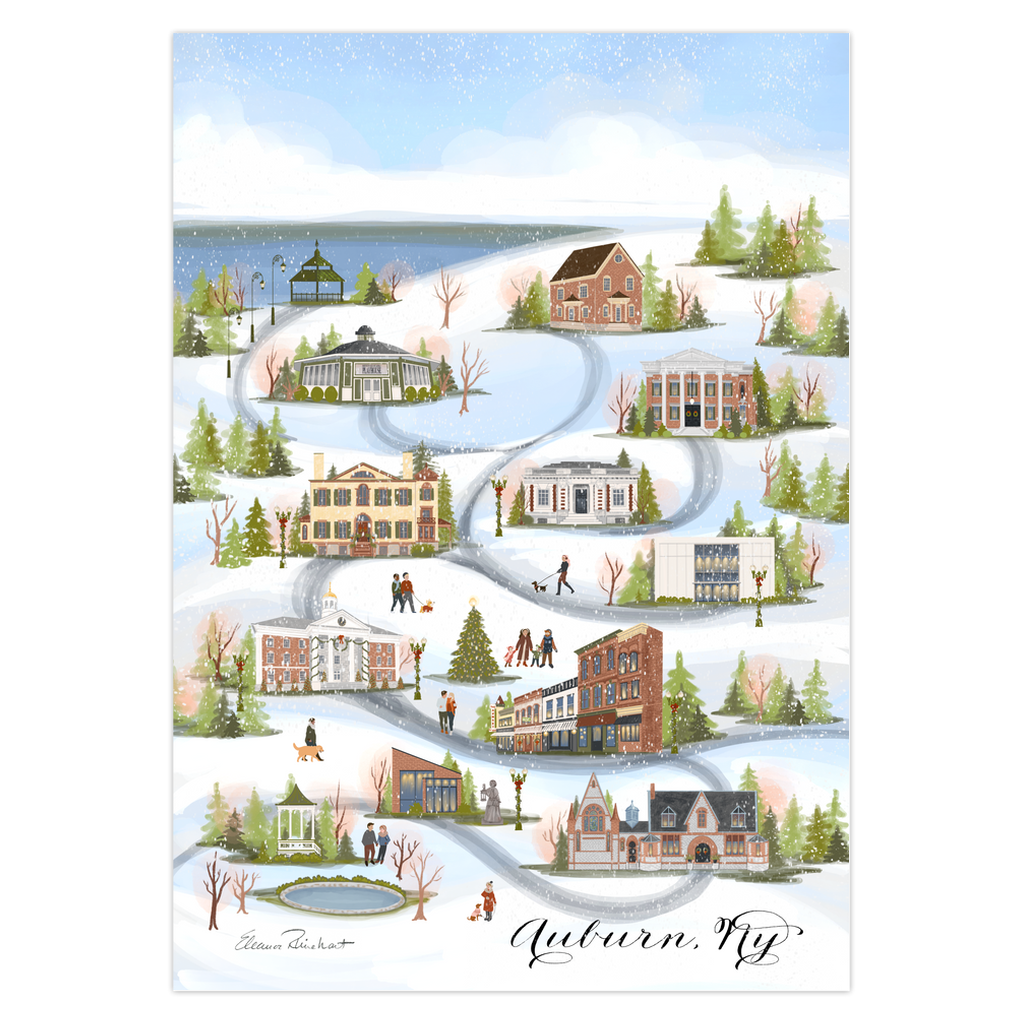 Auburn NY Christmas Folded Cards