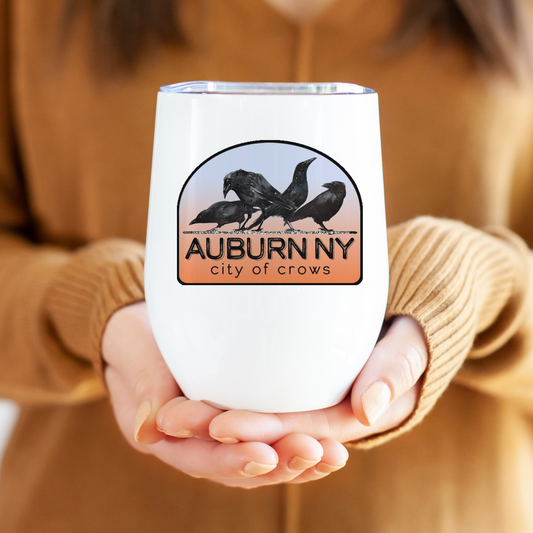Auburn City of Crows Wine Tumbler Stainless Steel