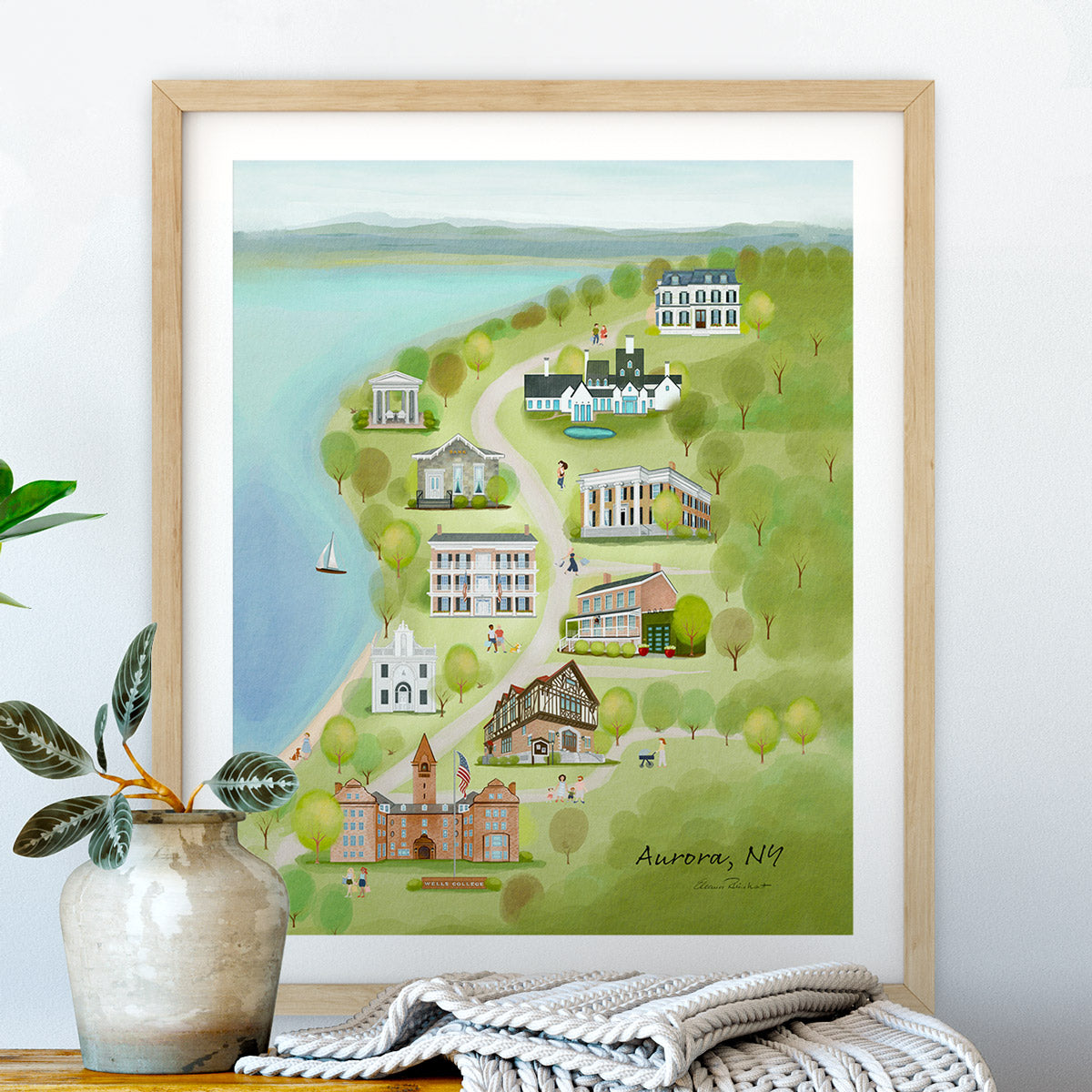 Aurora, NY Summer Fine Art Print