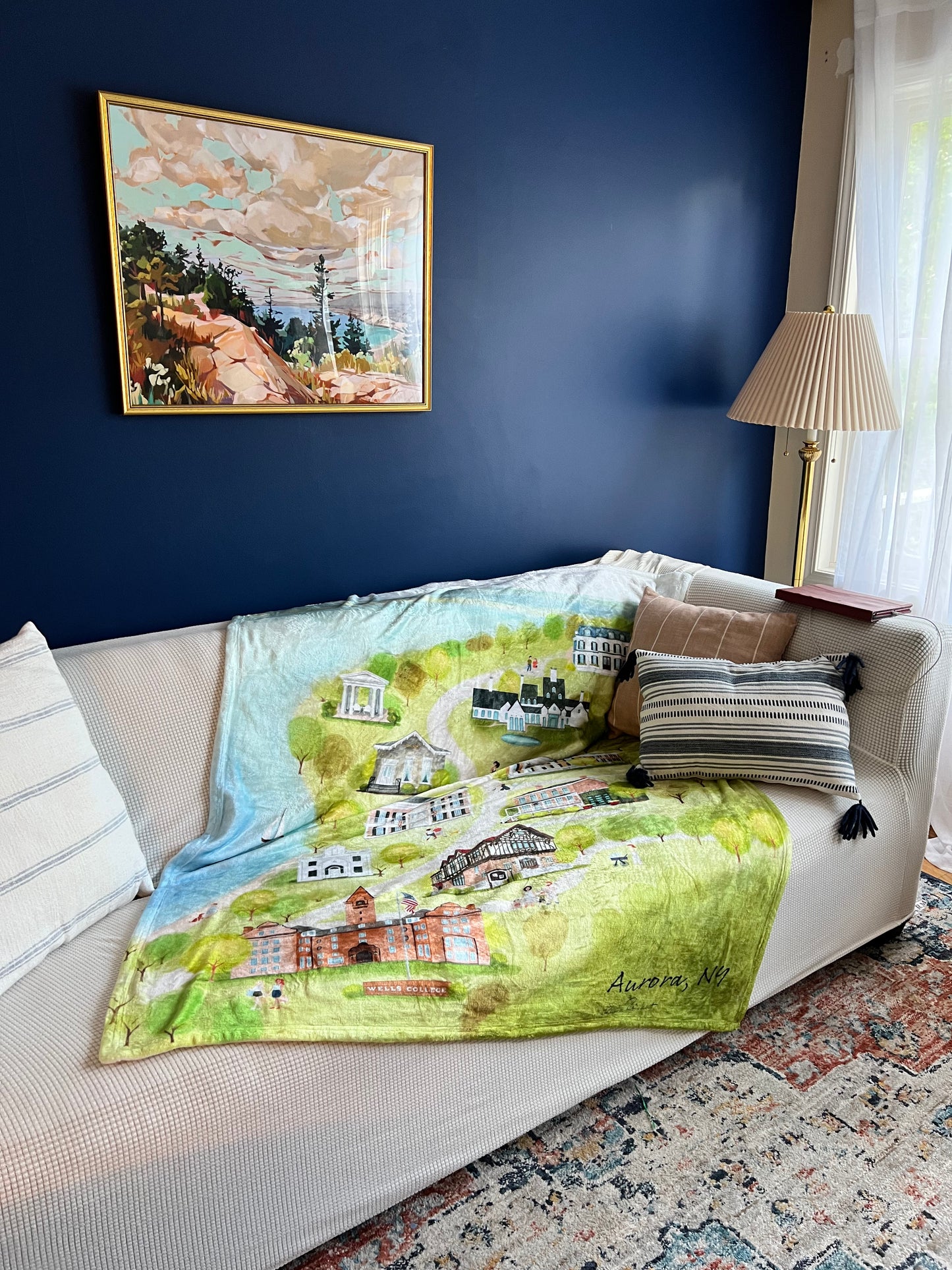 Aurora Summer Light Fleece Throw Blanket