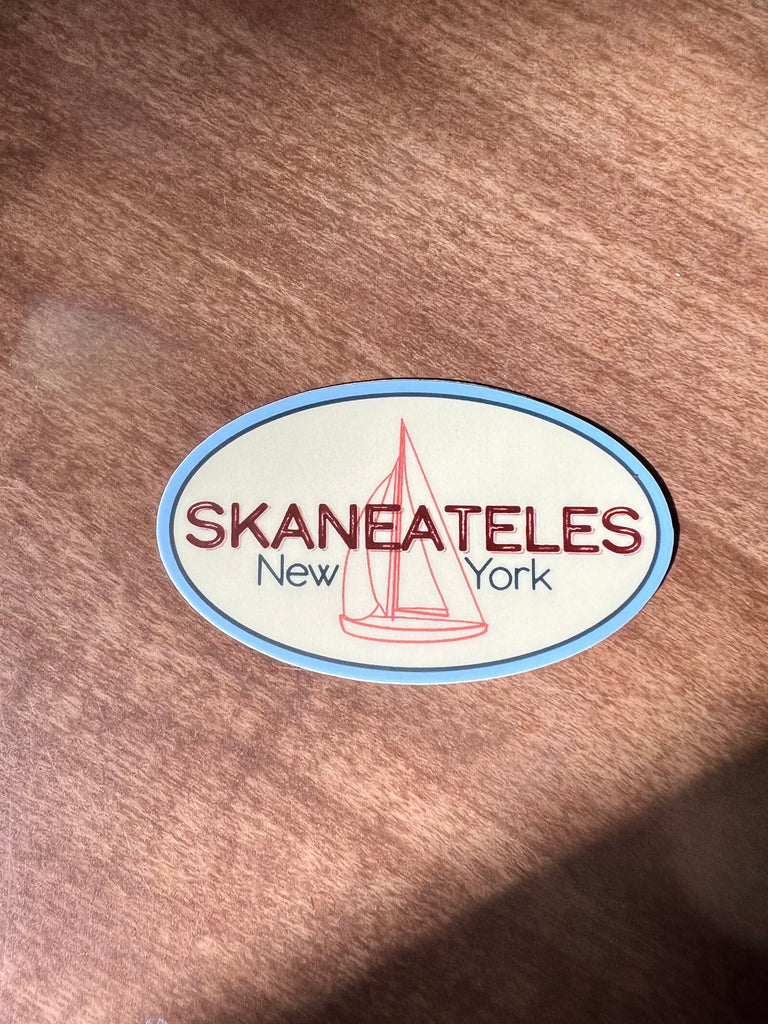 Skaneateles New York Sailboat Sticker