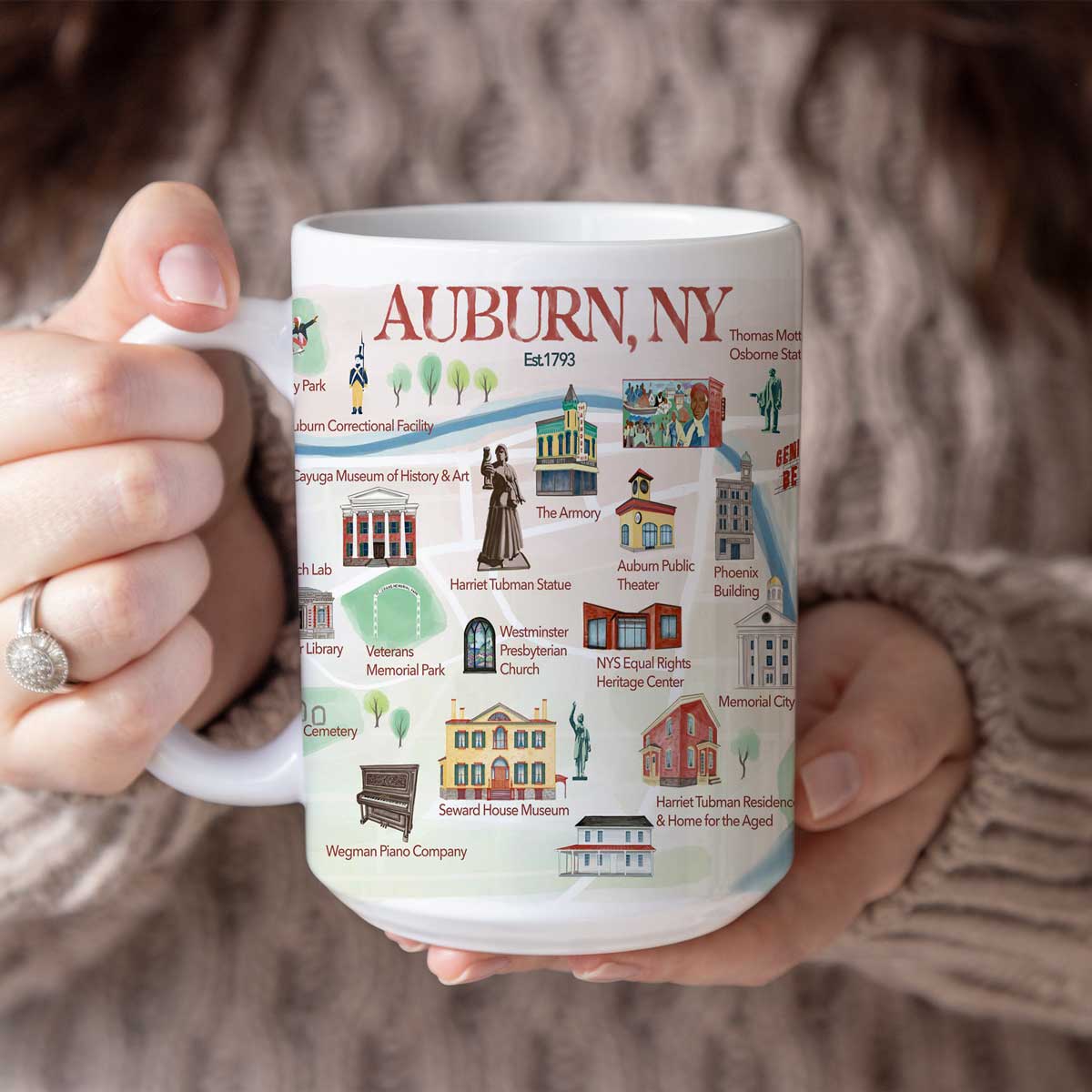 Auburn, NY Historical Landmarks Mug (15oz)